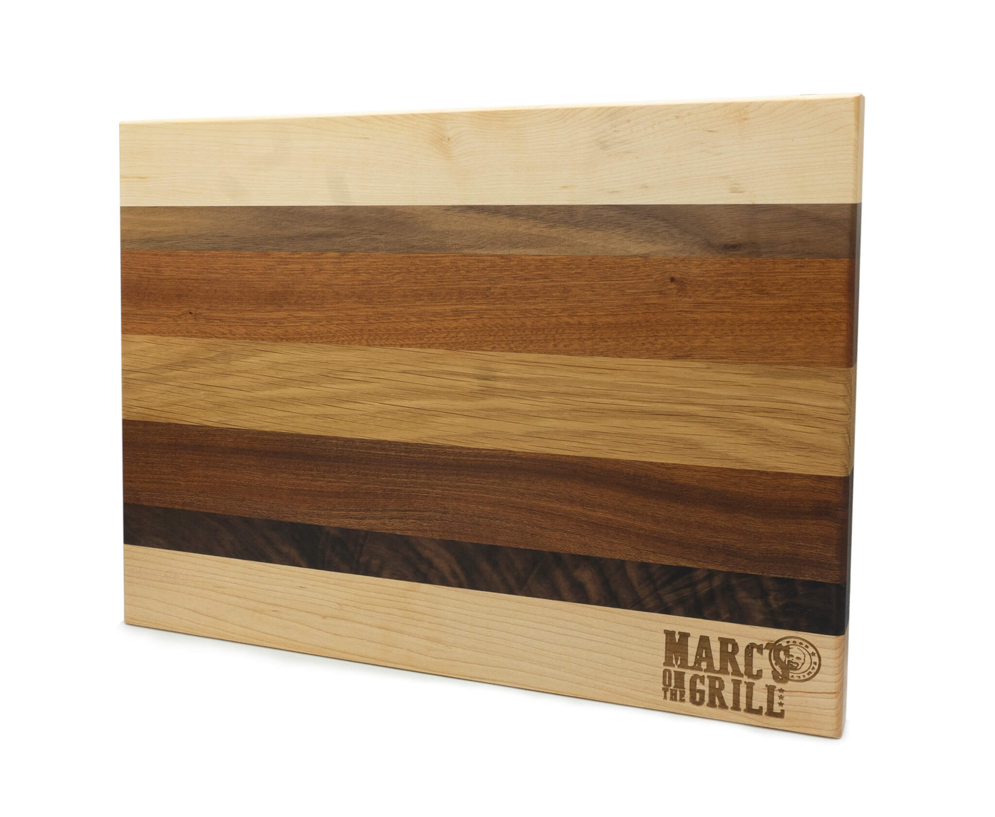 MOTG-SL11216 Cutting Boards 1 x 12 x 16 with Marc's on the Grill logo