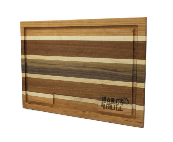 MOTG-SL11216 Cutting Boards 1 x 12 x 16 with Marc's on the Grill logo