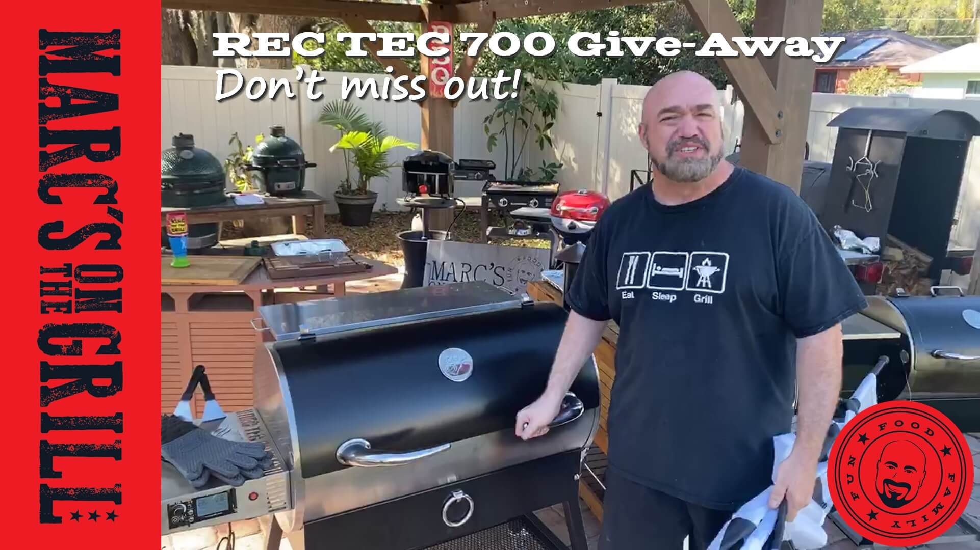 Get chances to win a brand new REC TEC 700 Pellet Grill from Marc's on the Grill and the good folks at REC TEC